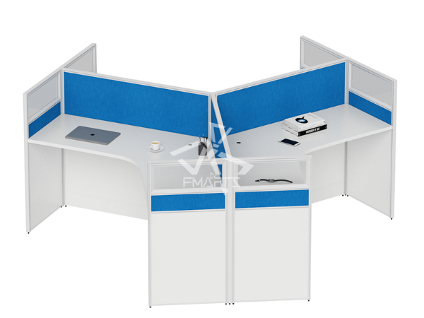 職員辦公位P60C款   屏風(fēng)三人位、六人位